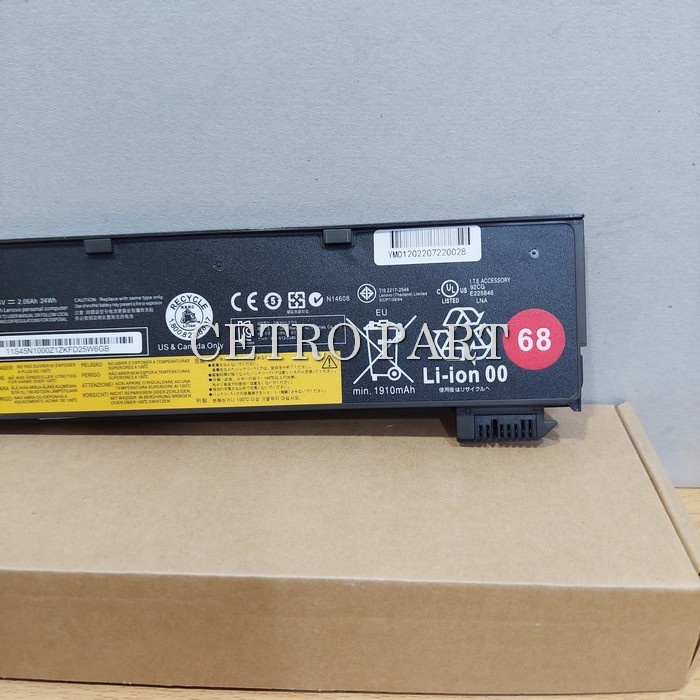 Baterai Laptop Lenovo Thinkpad X240 X250 T440 T450 K2450 Series 45N1126 SLIM - NEW