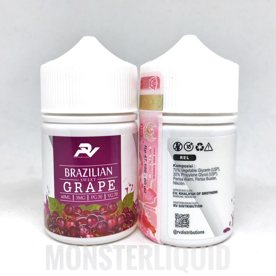 BRAZILIAN SWEET GRAPE BY KHALIFA X RV DISTRIBUTION 3MG 60ML