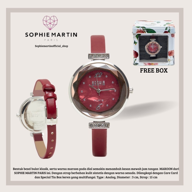 [NEW STYLE] JAM TANGAN WANITA BOX HAMPERS SHOPIE MARTIN OFFICIAL DERALICEE MURAH JAM TANGAN WANITA M