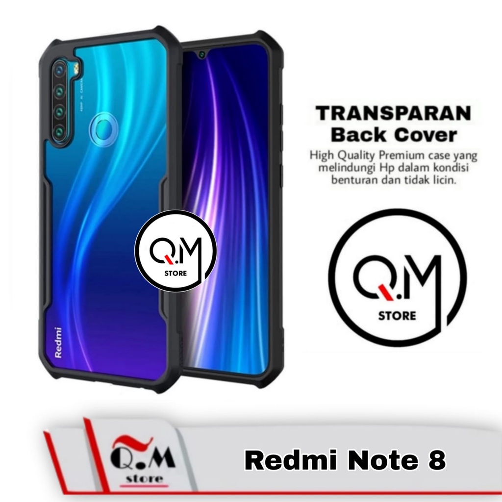 Case Xiaomi Redmi Note 8 Softcase Transparan Clear Armor Pelindung Back Cover Sockproof