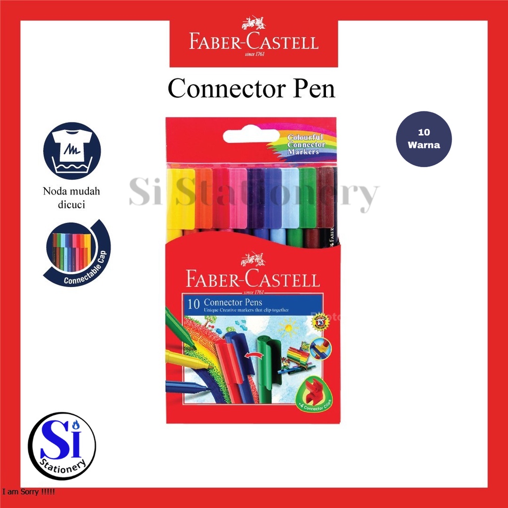 

Connector Pens Faber Castell 10 Dan 20 Warna/Spidol Connector faber Castell Original