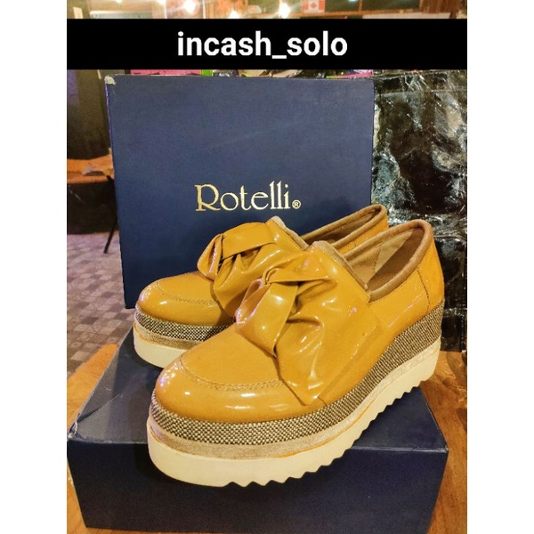 sepatu wedges Rotelli art 641 (yellow) tag 1,4
