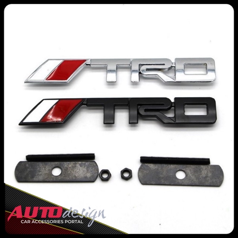 Emblem Grill Mobil TOYOTA TRD Bahan Metal Best Quality