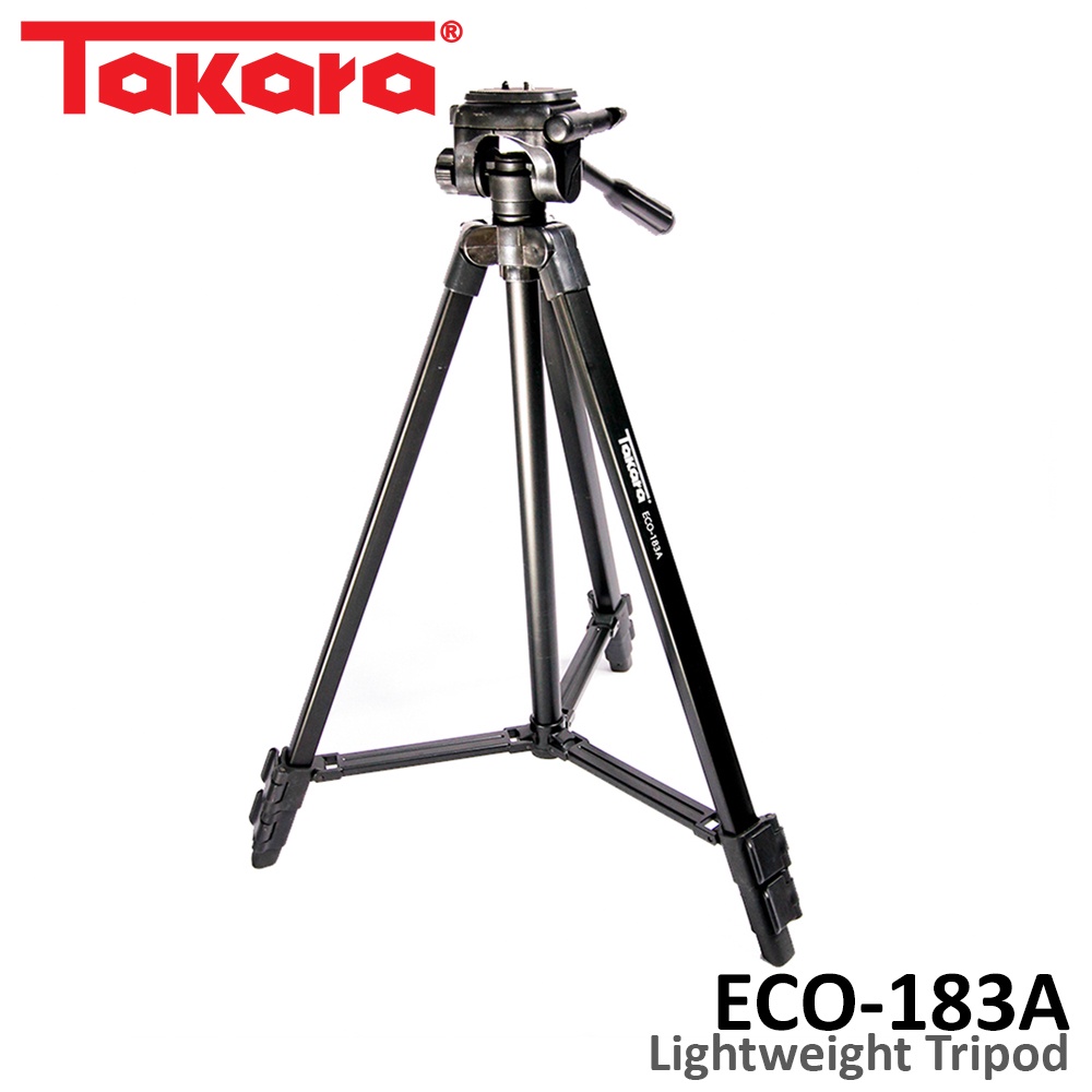 Tripod Takara eco 183a tripod HP kamera Dslr mirrorless + bag hitam