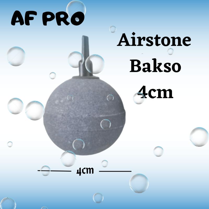 Batu Pemecah Gelembung udara Airstone Aerator Bakso Bulat 4cm