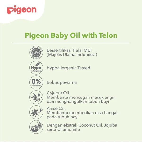 Pigeon Baby Oil With Telon 115ml / Minyak Telon Pigeon