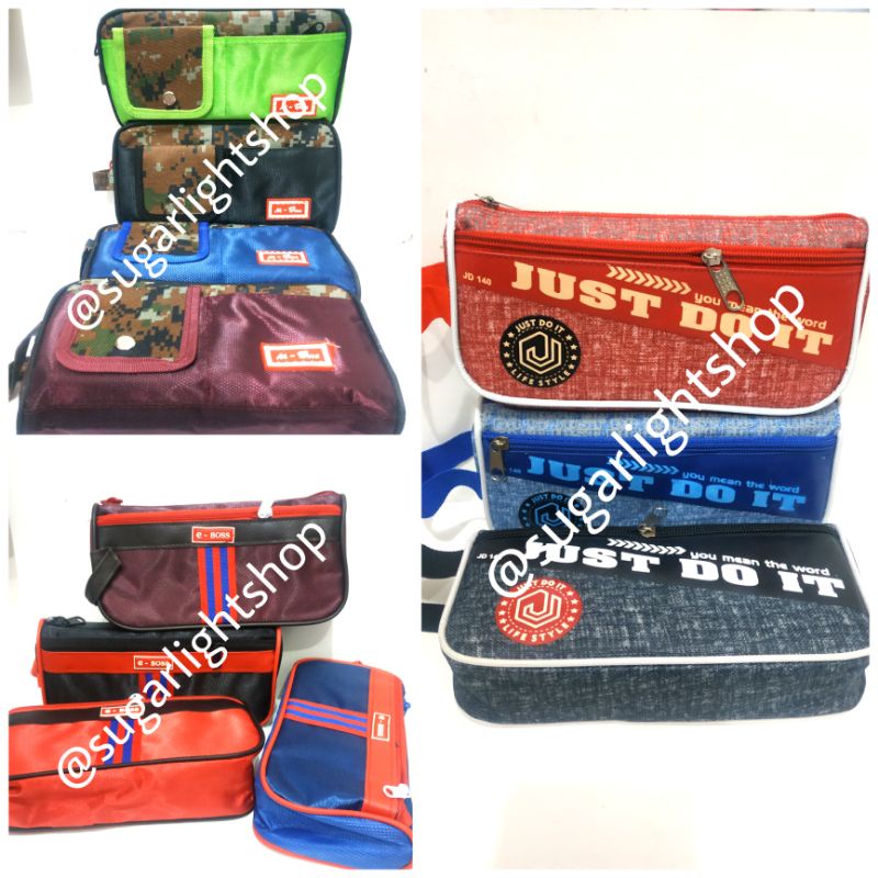 

Kotak Pensil Kain 2 Sleretan, Pencil Case, Tempat Alat Tulis