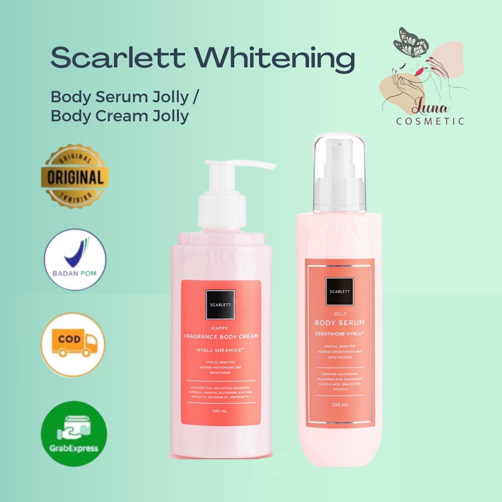 Scarlett Whitening Body Serum Jolly / Body Cream Jolly