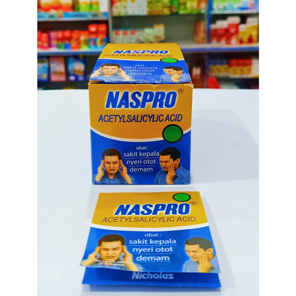 Naspro Tablet Isi 4 Tablet Obat Demam Sakit kepala Nyeri Otot