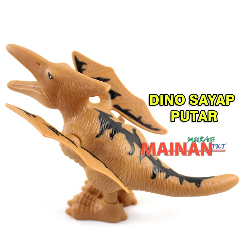 MAINANKEI MAINAN ANAK MURAH YI4 DINOSAURUS PUTAR MAINAN ANAK DINO PTEROSUARUS SAYAP PUTAR DAPAT BERJALAN JUMPING