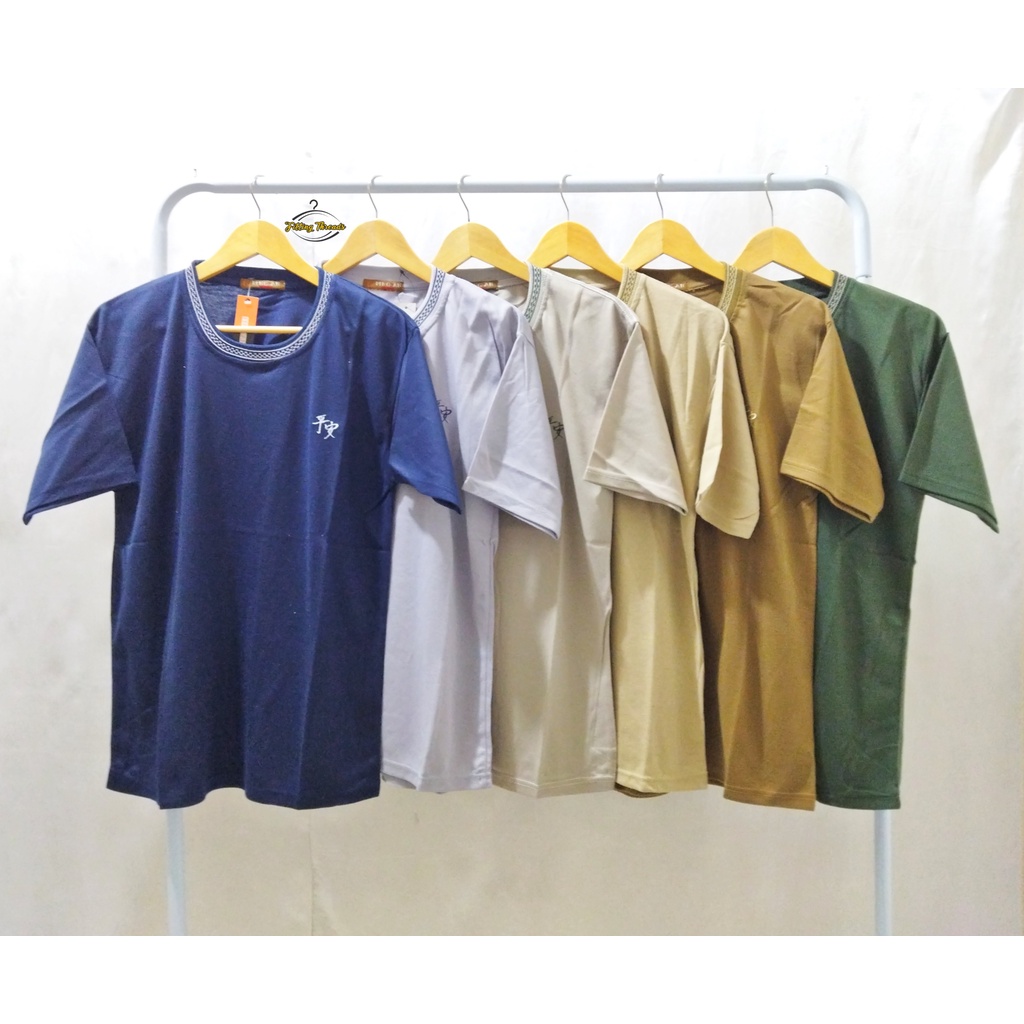 Kaos Polos Pria Dewasa / Kaos Cowok Lengan Pendek / Atasan Kaos Oblong Polos Pendek Laki Laki