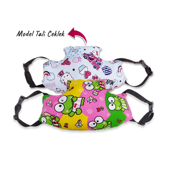 Bantal Stang Motor Pelindung Anak untuk Setir Motor Matic Manual Motif Karakter Lucu