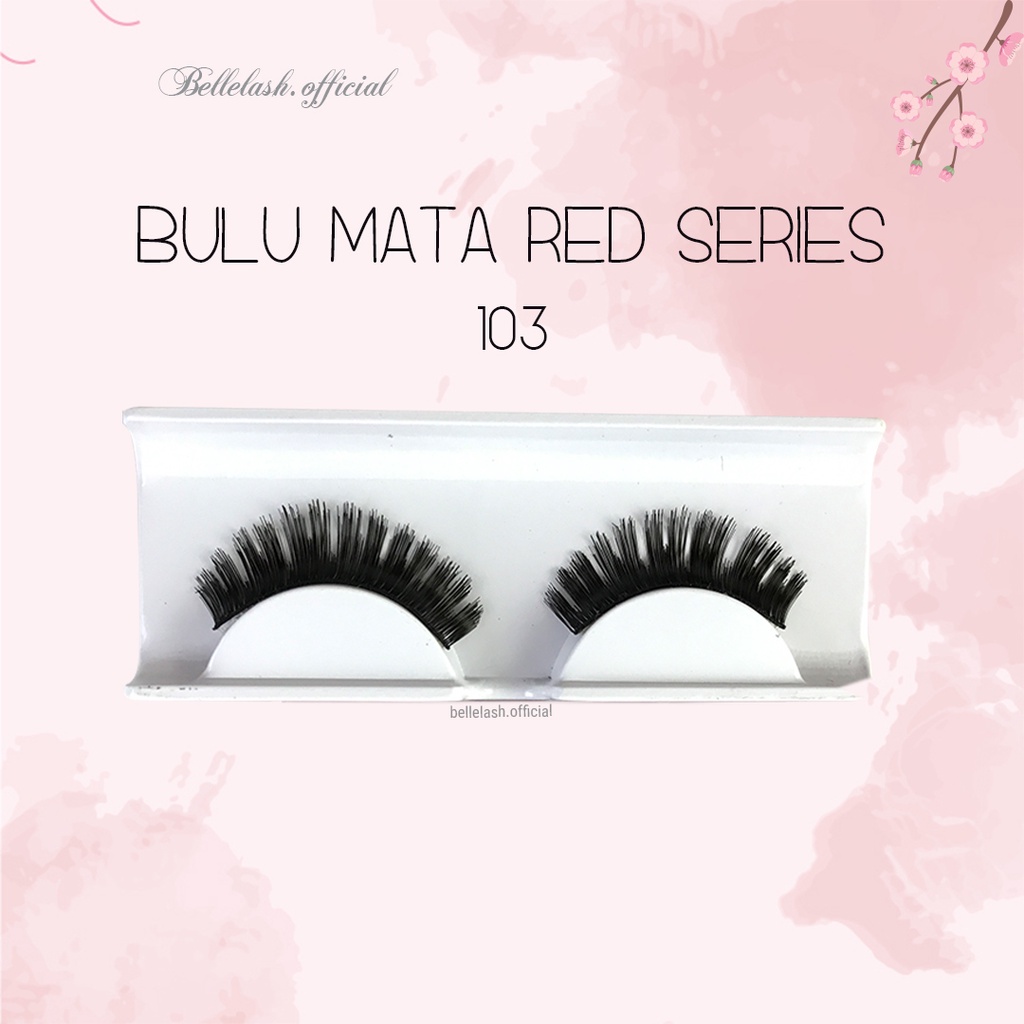 103 Bulu Mata Palsu Handmade Natural False Eyelash Eye Lashes Lusin