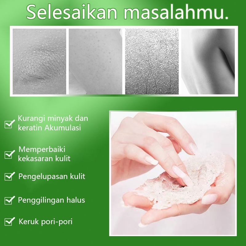 Scrub Cream Scrub Butt 250g Scrub Body&amp;Butt Eksfoliasi Scrub Pemutih Scrub Niacinamide Mengeksfoliasi Dan Meremajakan Kulit Mencerahkan Kulit Mengurangi Kusam