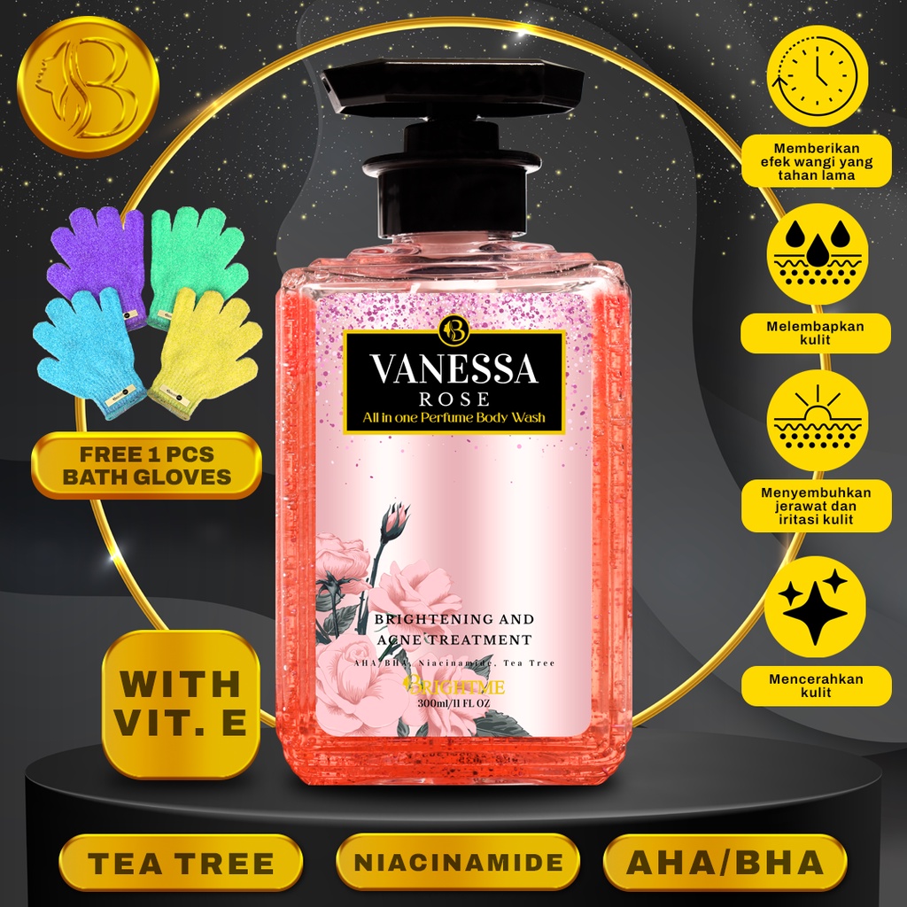 	 BrightMe Vanessa Rose Body Wash	