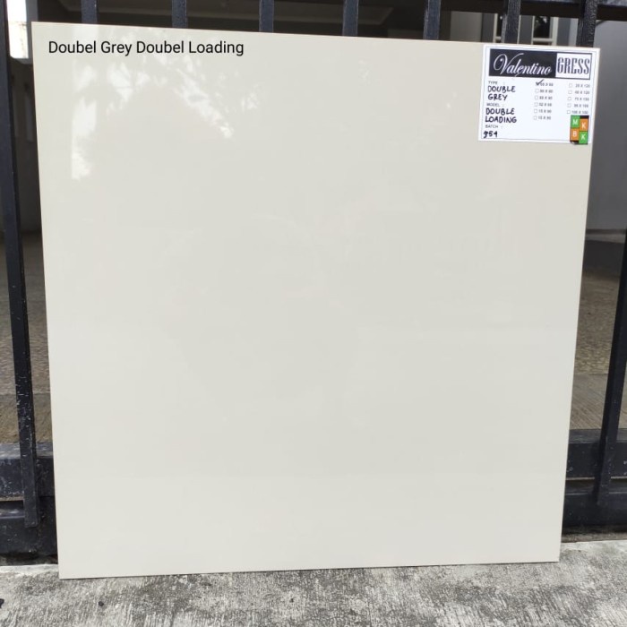 GRANIT 60X60 DOUBLE GREY DOUBLE LOADING GLAZED POLISH - VALENTINO GRES