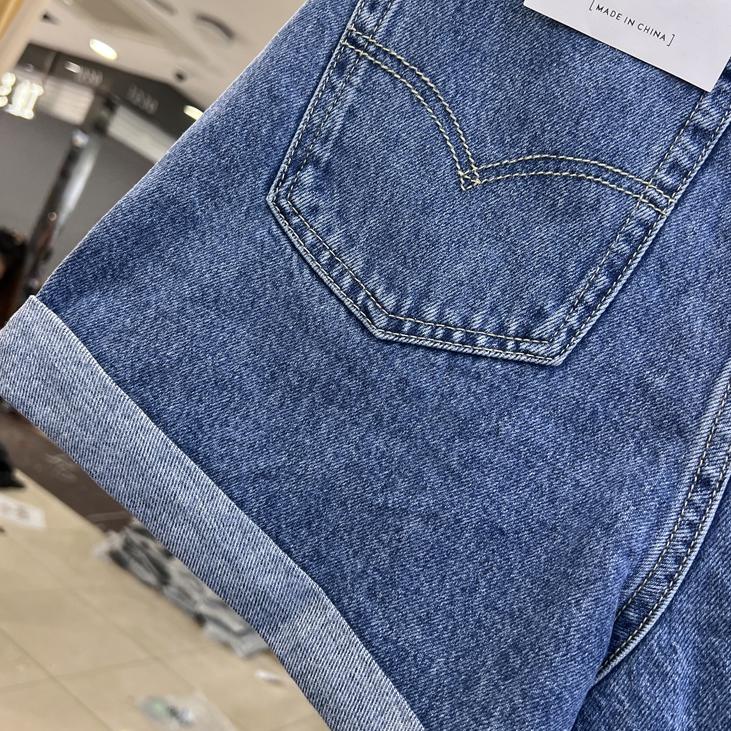 Langsung Order Celana kulot jeans pendek wanita loose jumbo hot pants korea kekinian short denim jen