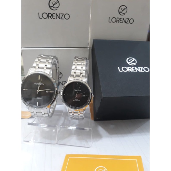 jam tangan couple lorenzo 5100 original