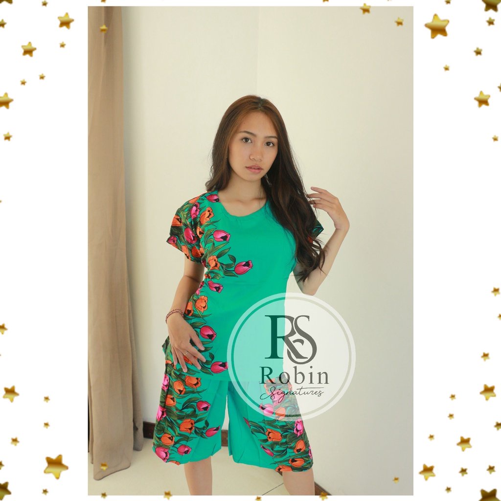 Robsignatures Setelan Celana Pendek Kulot Bali