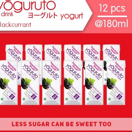 

11.11 Fasion sale Yogurt Heavenly Blush Yoguruto Blackcurrant 12x180 ml murah