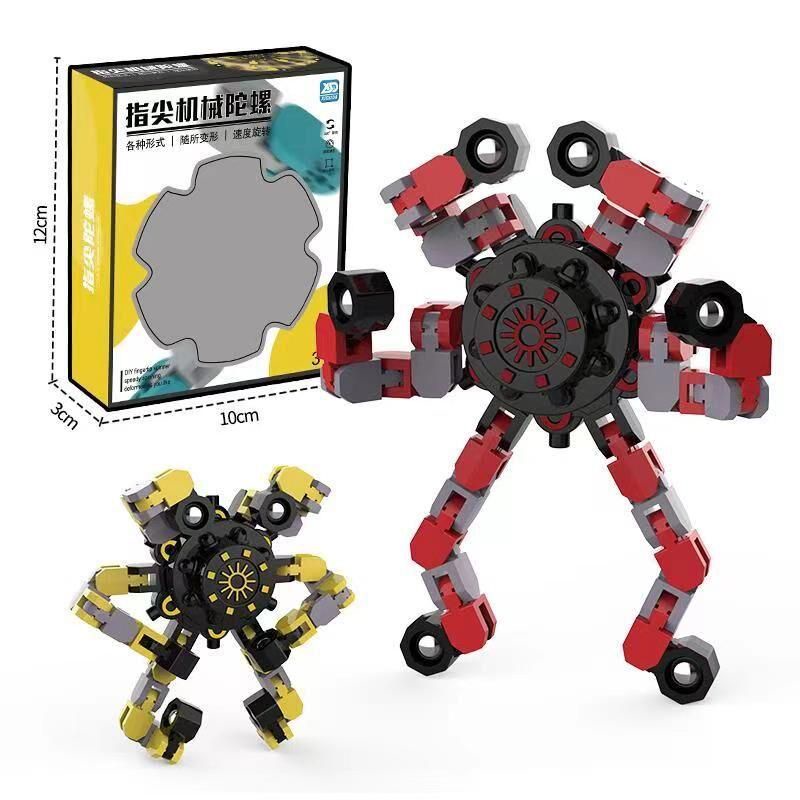 Mainan Fidget Spinner Robot Transformers Terbaru / Mainan Penghilang Sterss