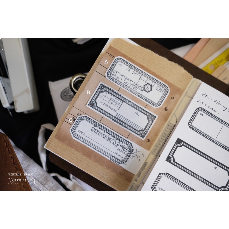 

Kurukynki Vintage Frame Rubber Stamps