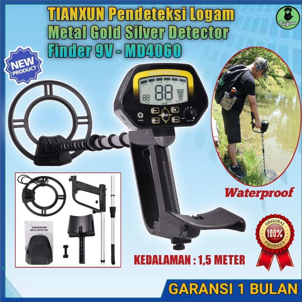 ORIGINAL Alat detektor PendeteksI Logam Emas Metal Gold Silver Detector Metal detektor logam emas al