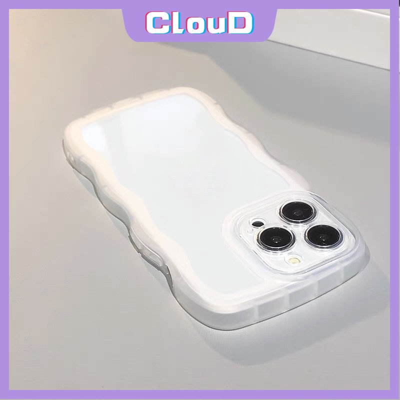 Casing Tpu iPhone 11 XR 7Plus 6Plus X XS Max 8 14 6 6s 14 + 13 11 12 14 Pro Max SE 2020 Shockproof Aksen Bergelombang