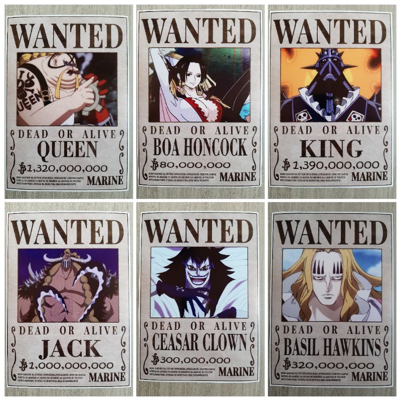 

STIKER BOUNTY ONE PIECES UKURAN 17 × 24 CM