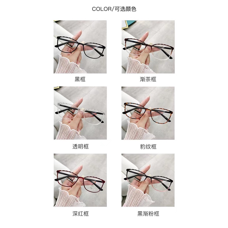 Rowling(ka-285)Frame Kacamata Retro Terbaru Kotak Wanita Pria Import anti Radiasi Blue Light Kacamata Fashion