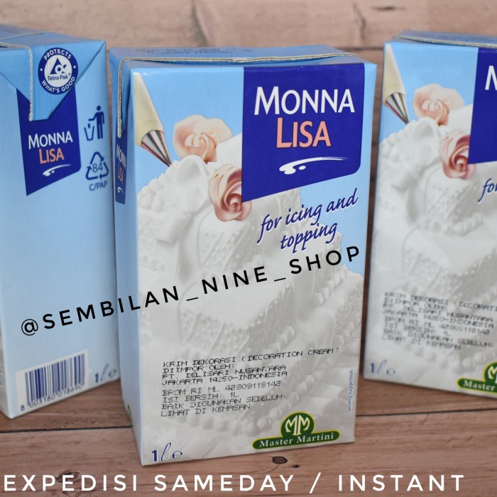 

ORIGINAL MURAH Monnalisa Whipping Cream 1 Liter Mastermartini