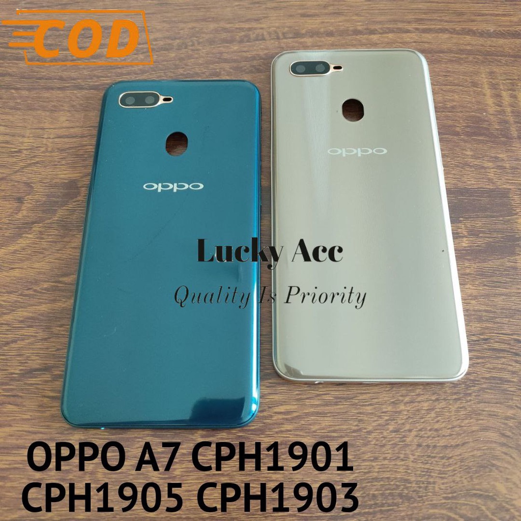 Backdoor Tutup Belakang Hp Oppo A7 Backdor Back Cover Casing Oppo A7 CPH1901 CPH1903 CPH1905 PBFM00 