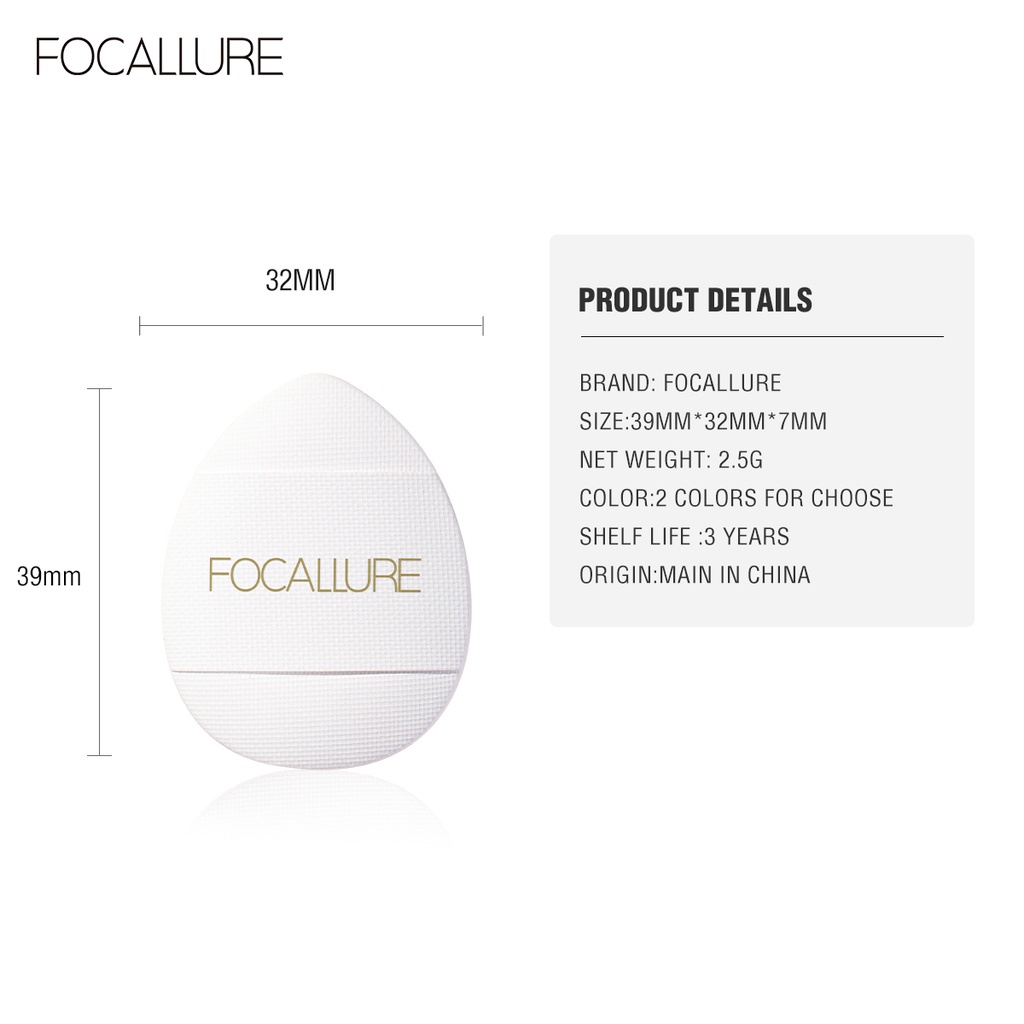 Focallure Mini-Size Powder Puff Finger Shape Puff Soft Cosmetic Puff Sponge Makeup Tools