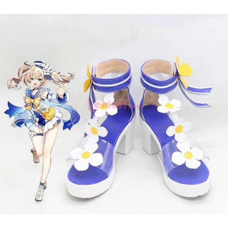 barbara genshin summer shoes cosplay