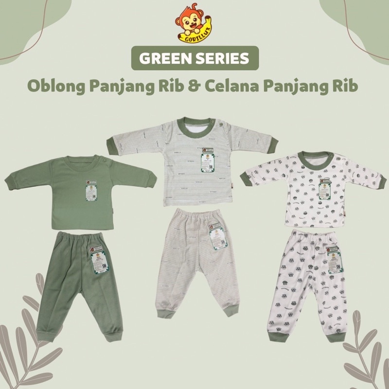 3PCS STELAN GORILLUX OBLONG PANJANG