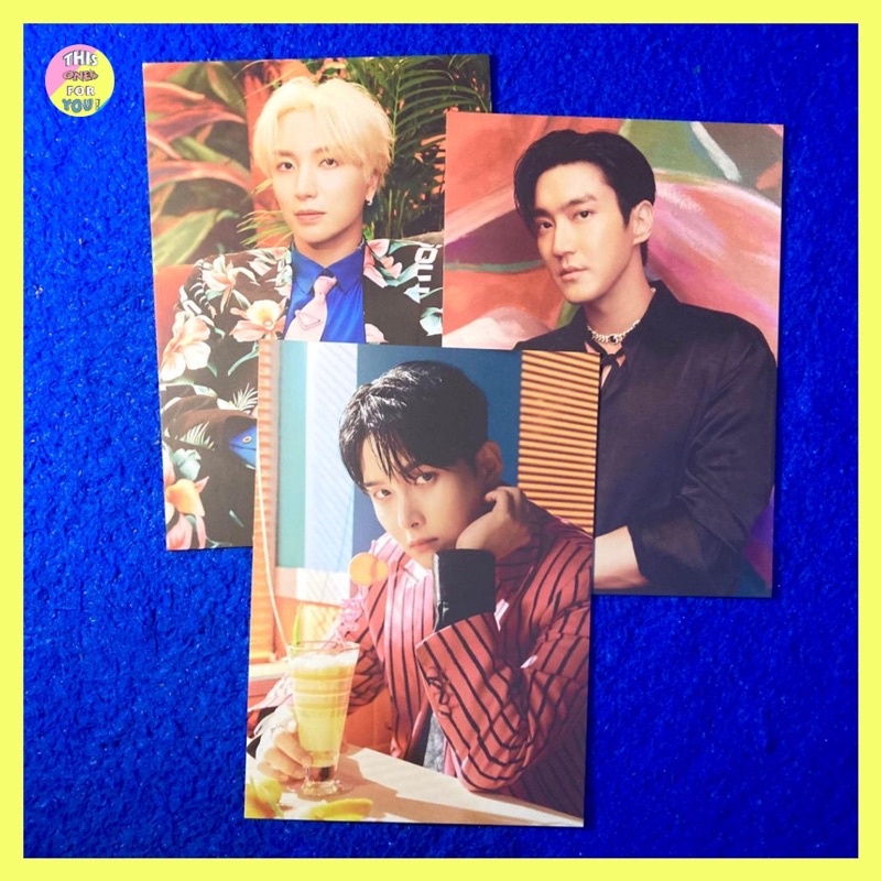 [READY] LEETEUK SIWON RYEOWOOK SUPER JUNIOR OFFICIAL Postcard Super Show 9 SS9 MD pc