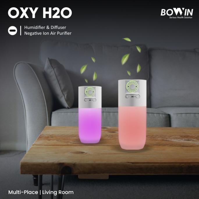 Bowin Oxy H2O (4in1: Air Humidifier, Purifier, Diffuser, Lampu Tidur)
