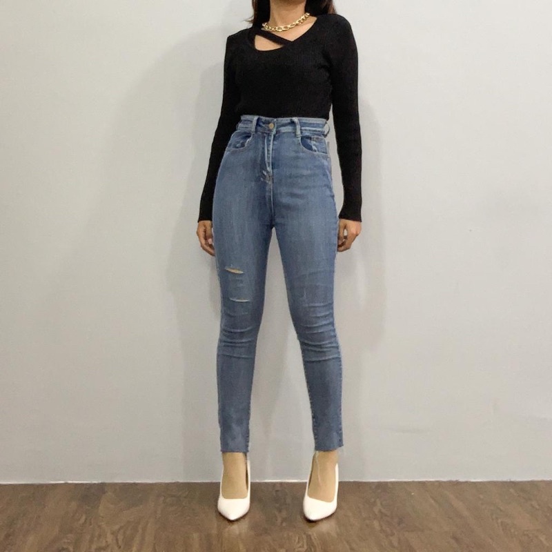 [LUXE.DLABEL] - E10 Jeans | Celana panjang Highwaist wanita Jeans import premium Jeans wanita polos ripped jeans High waist jeans wanita bkk Skinny Jeans High waist Baggy jeans Wideleg Jeans Kulot jeans Boyfriend jeans Wanita Kargo Jeans