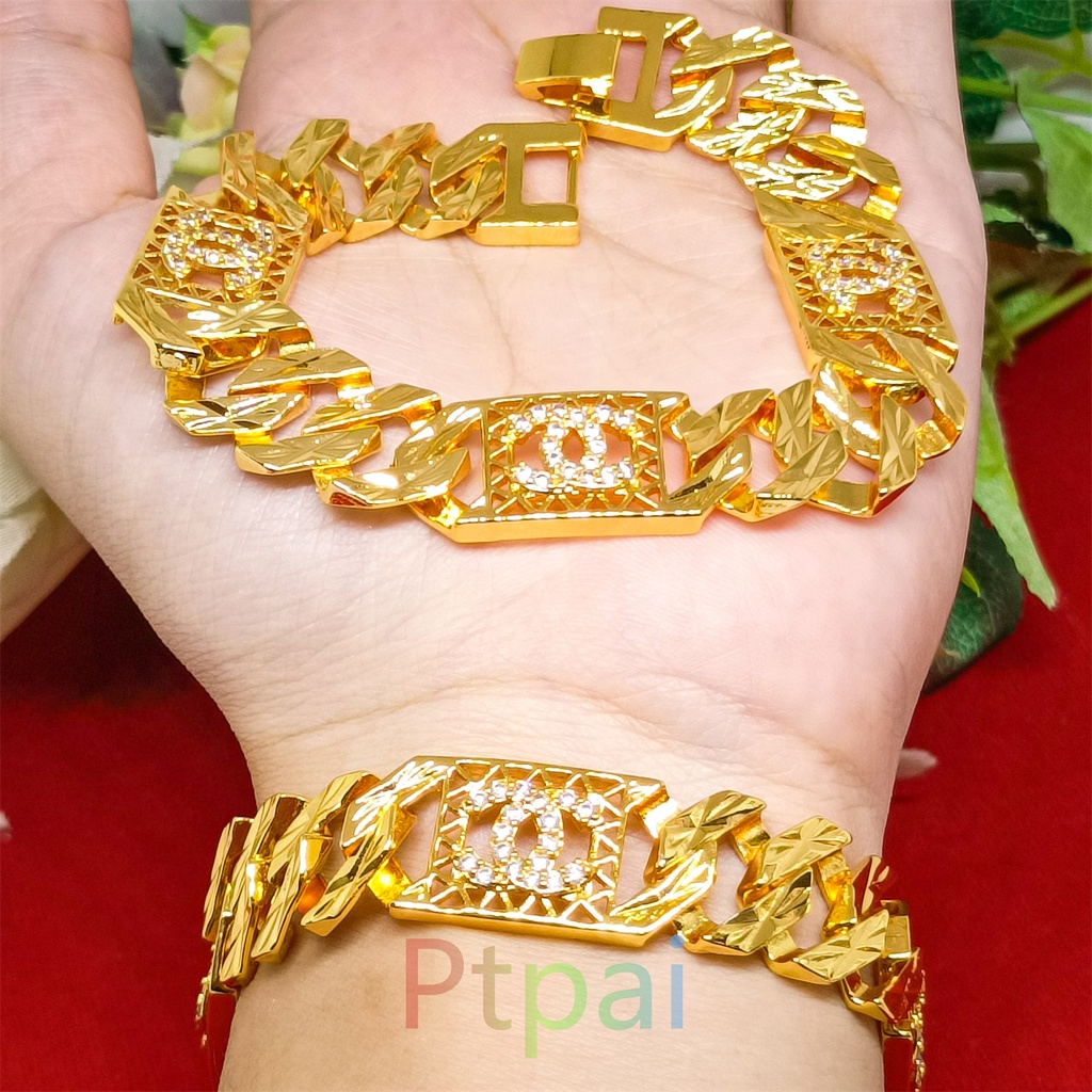 Gelang Kendari terbaru bangle xuping dubai gelang tanganlapis Emas 24k fashion perhiasan