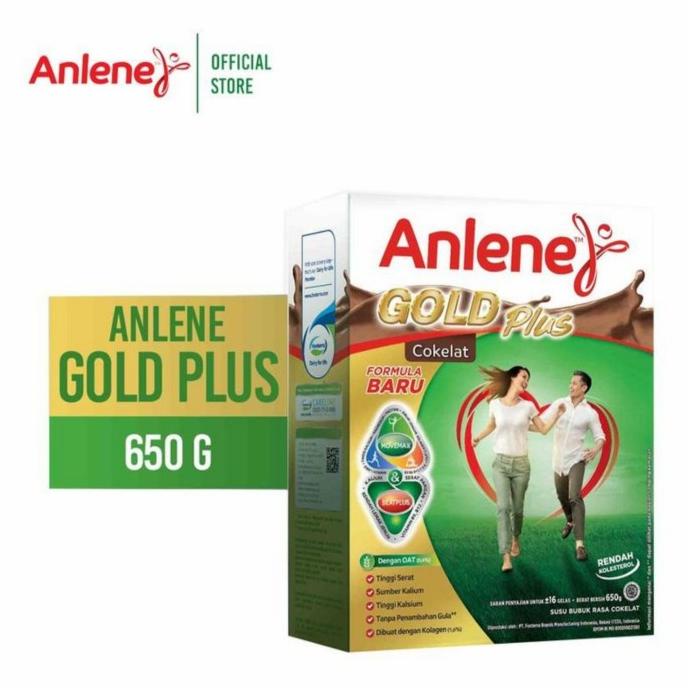 

[ COD ] Anlene Gold Plus 650 gram rasa cokelat