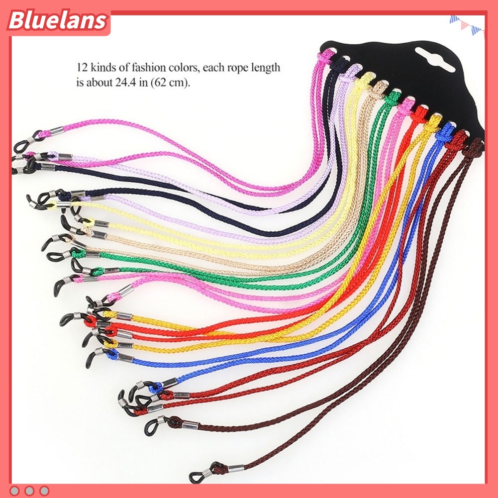 Bluelans 12Pcs Nylon Rope Spectacle Sunglasses Eyewear Cord String Eyeglasses Accessories