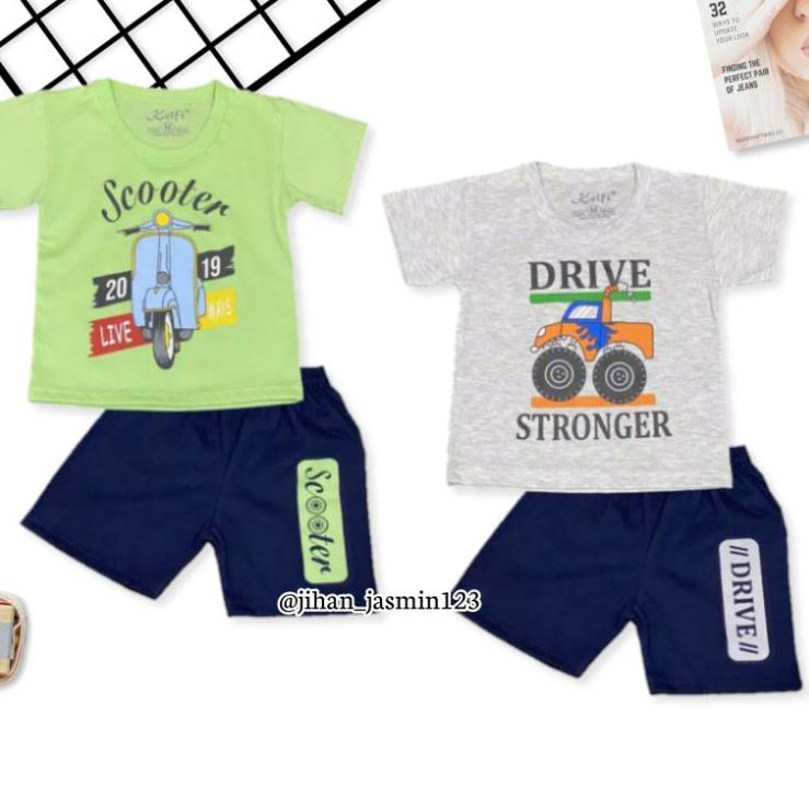 BAA.18Oc22ᶜ ▪ Baju Setelan Anak Laki laki 0-8th / Baju Anak Cowok / Setelan Kaos Anak Laki laki / Se