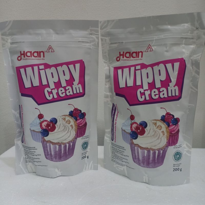 

HAAN WIPPY CREAM POUCH 200GR dan 400GR