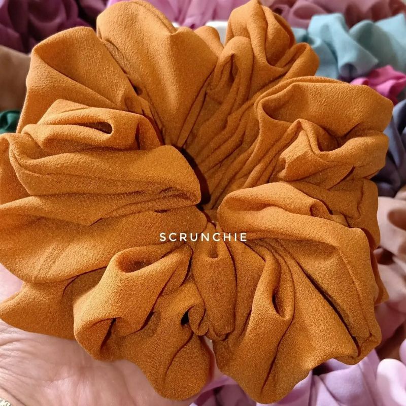 Scrunchie Jumbo Ceruty Babydoll Premium