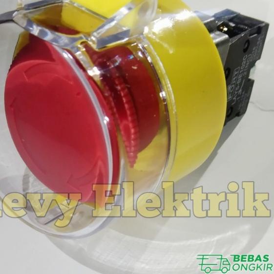 Emergency Stop Push Button 22mm & Pelindung Emergency Push Button
