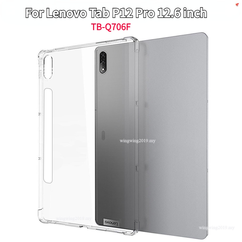 Casing Soft Case Silikon Transparan Untuk Lenovo Tab P12 Pro TB-Q706F 12 6 &quot;