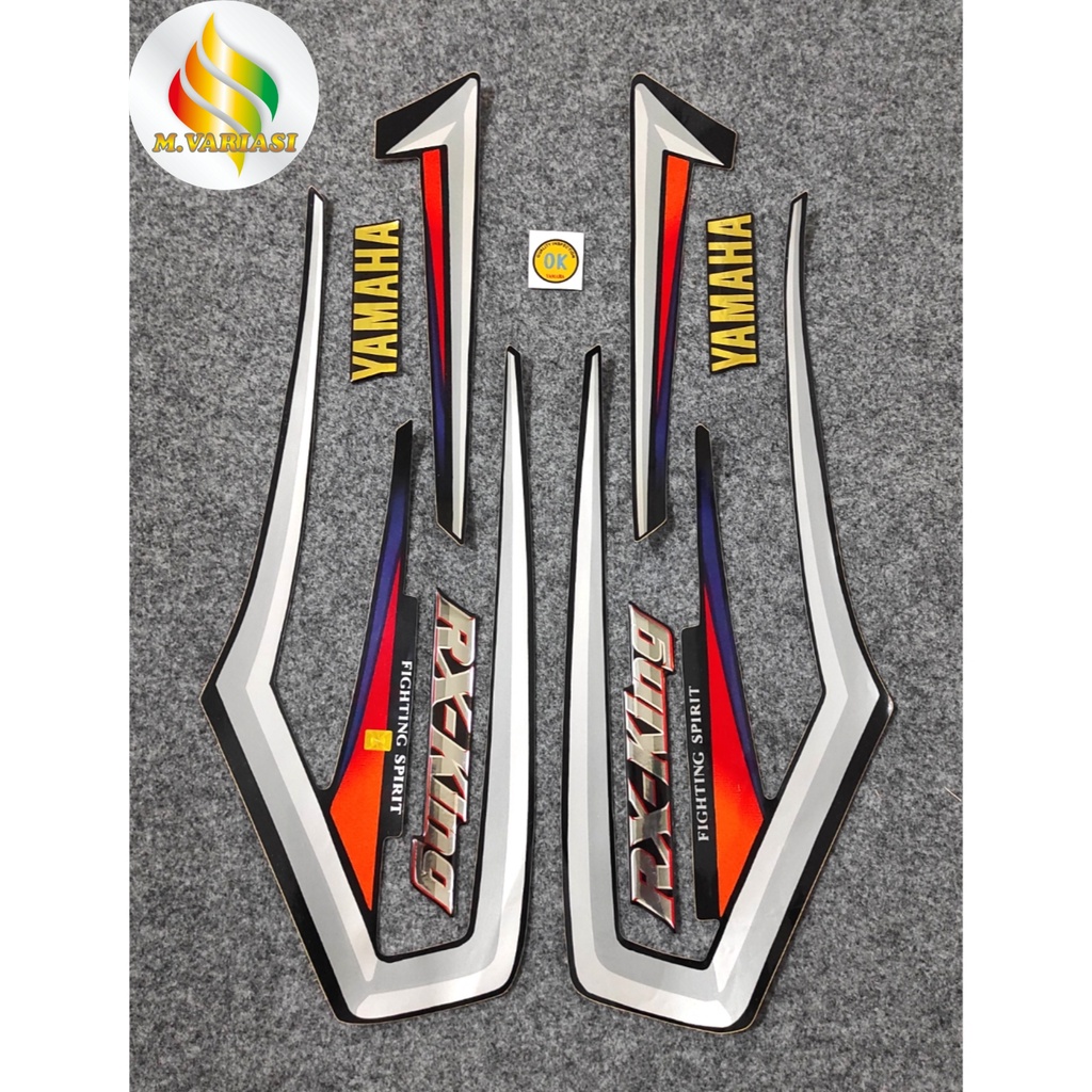 Striping Rx King 2001 Hitam + Emblem Yamaha Rx King Komplit