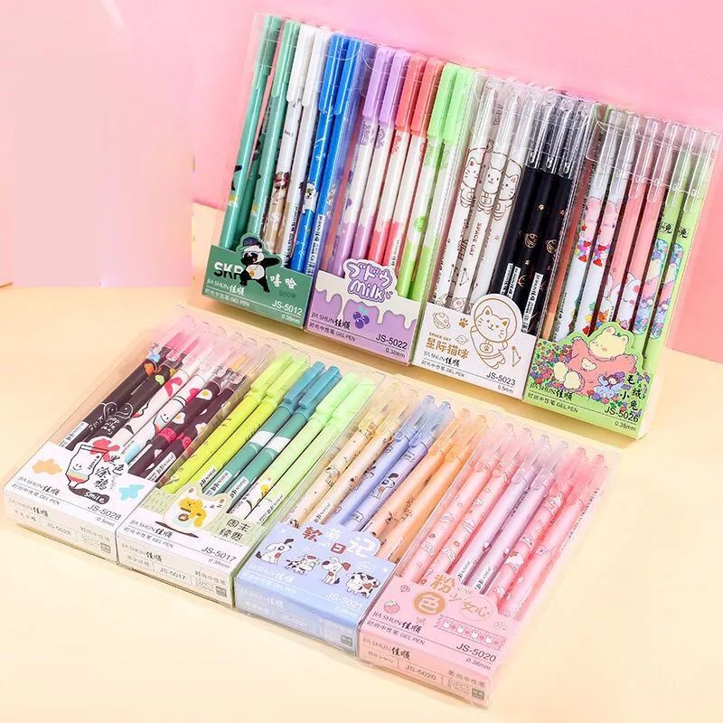 PULPEN HAPUS ISI 12 PCS PULPEN MOTIF LUCU UNIK PENA GEL ERASABLE PEN HAPUS LUCU