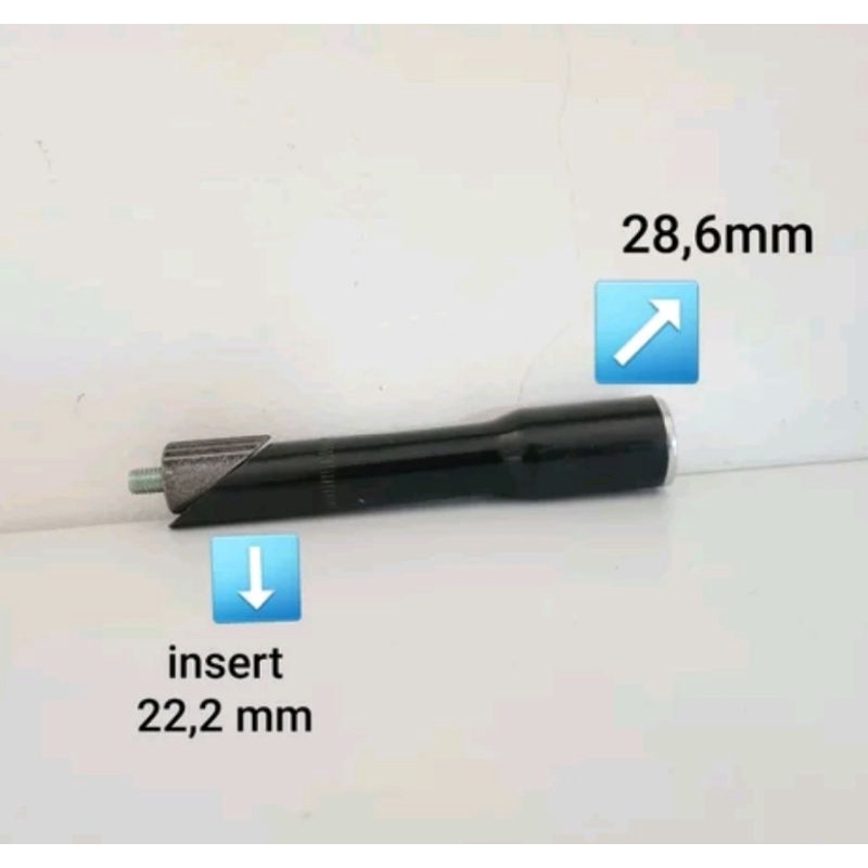 Adaptor stem fork insert 22.2 to 28.6 bahan alloy alumunium