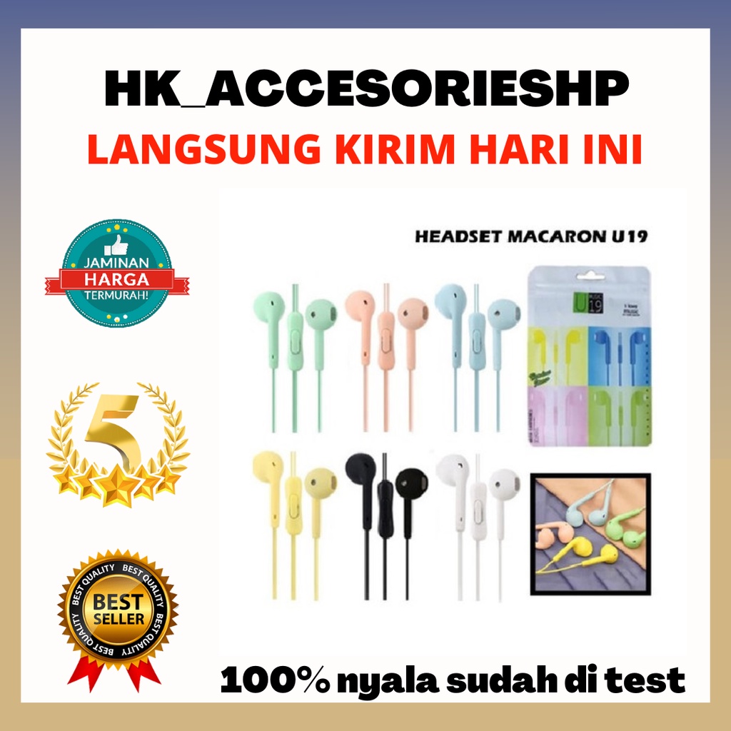 Headset Macaron U30/U19 Suara Top